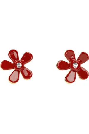 Marni Red & Gold Flower Pop Earrings