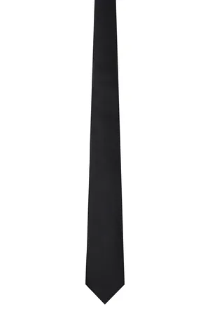 VALENTINO GARAVANI Black Silk Tie
