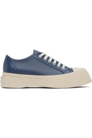 Marni Navy Nappa Leather Pablo Sneakers