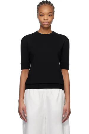 Jil Sander Black Wool Crew-Neck T-shirt