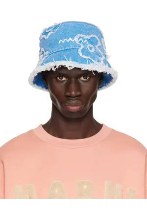 Marni Blue Patched Denim Bucket Hat