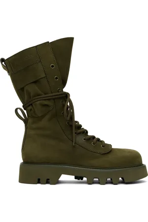 J.W.Anderson Khaki Combat Leather Boots