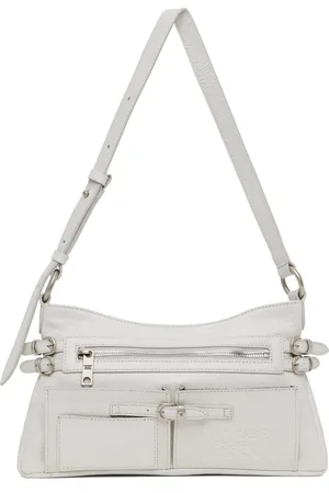 MARGE SHERWOOD Off-White Flat Pocket Shoulder Bag