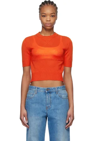 Jil Sander Orange Virgin Wool T-shirt