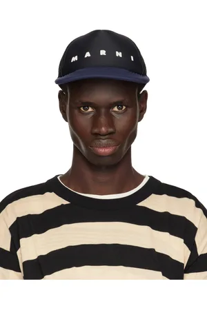 Marni Black & Navy Logo Cap