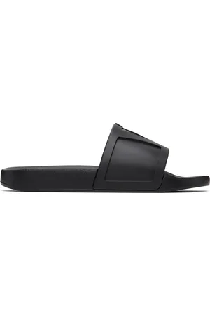 VALENTINO GARAVANI Black Coolside Pool Slides
