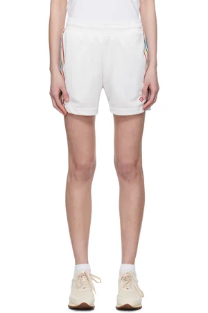 Casablanca White Jacquard Monogram Football Shorts