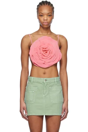 BLUMARINE Pink Rose-Effect Top