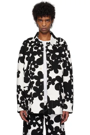 Marni Black & White Dillies Print Jacket