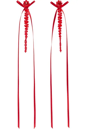 Simone Rocha Bow Ribbon Drip Earrings