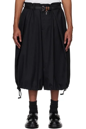 KHOKI Wide-Leg Cropped Shorts
