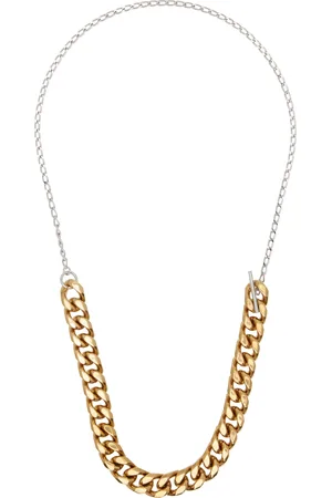 DRIES VAN NOTEN Gold & Silver Curb Chain Necklace
