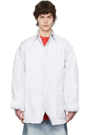 Vetements Off- Runway Metalized Wrinkled Allover Shirt