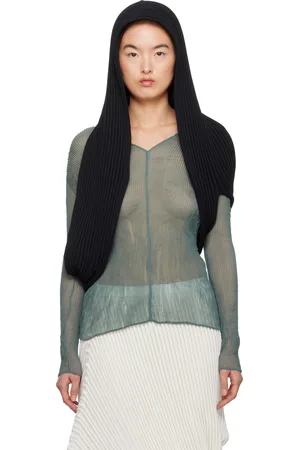 Issey Miyake Black Stream Stole Scarf