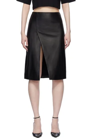 Loulou de Saison Ekare Leather Midi Skirt