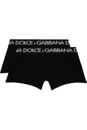 Dolce & Gabbana Two-Pack Black Cotton Jersey Boxers