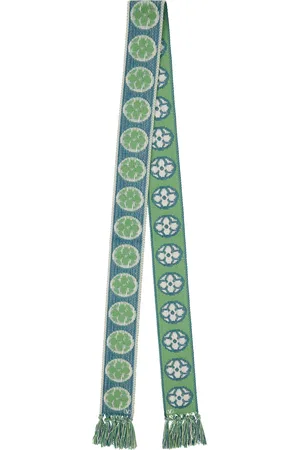 VALENTINO GARAVANI Blue & Green Antibes Scarf