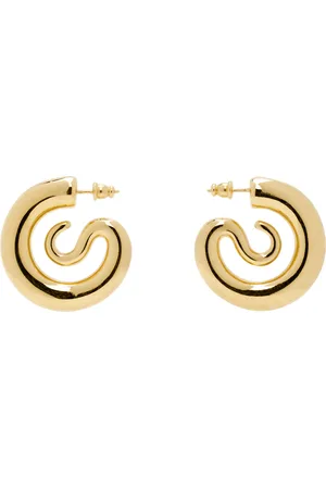 Panconesi Gold Small Serpent Hoop Earrings