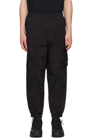 Stone Island Black Regenerated Nylon Metal ECONYL Cargo Pants