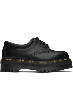 Dr. Martens Black 8053 Leather Platform Casual Derbys