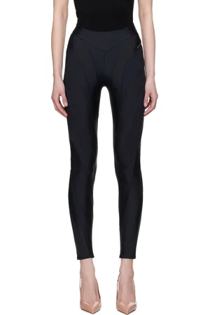 MUGLER Black Eco Sport Lycra Leggings