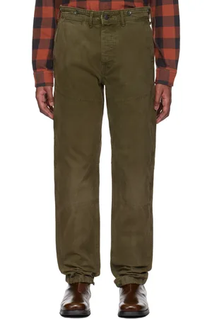 Ralph Lauren Green Engineer Fit Canvas Trousers