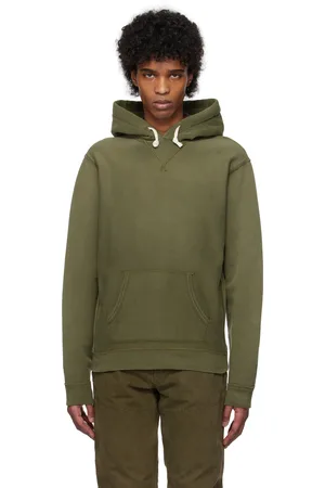 Ralph Lauren Khaki Garment-Dyed Hoodie