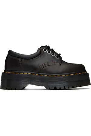 Dr. Martens Brown 8053 Quad Orleans Platform Derbys