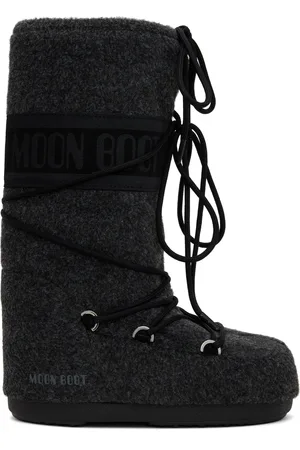 Moon Boot Gray Icon Felt Boots