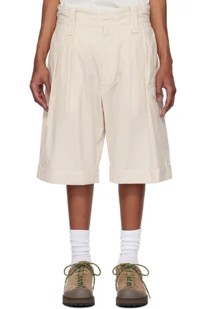 ENGINEERED GARMENTS Beige & White Gurkha Shorts