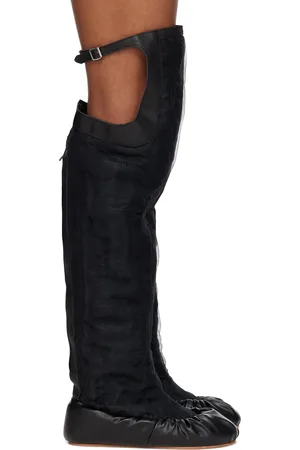 Yume Yume Black Sheer Ballerina Tall Boots