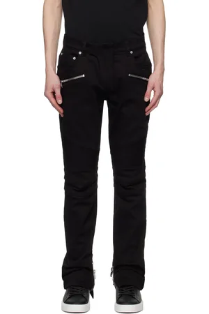 Balmain Black Slim-Fit Biker Jeans