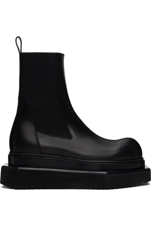 Rick Owens Black Hollywood Beatle Turbo Cyclops Chelsea Boots