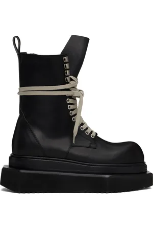 Rick Owens Black Hollywood Turbo Cyclops Army Boots