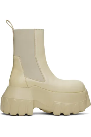 Rick Owens Off-White Hollywood Beatle Mega Tractor Boots