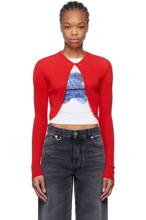We11 Done Ribbed Tight Knit Cardigan