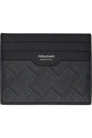 Salvatore Ferragamo Black Credit Card Holder