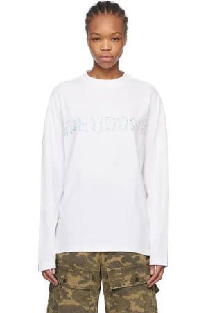 We11 Done Sparkle Logo Long-Sleeved T-shirt