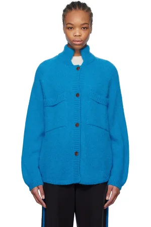 CORDERA Blue Mohair & Baby Alpaca Cardigan