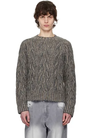 ECKHAUS LATTA Taupe Plait Sweater