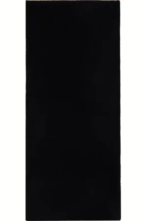 Maison Margiela Black Felted Wool Scarf