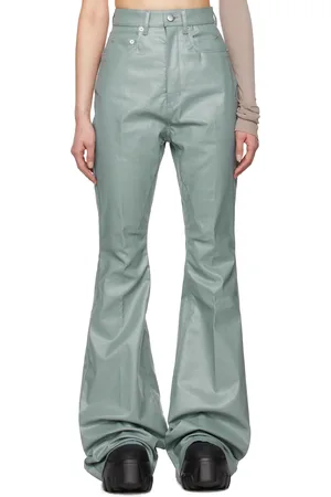 Rick Owens Blue Hollywood Bolan Bootcut Jeans
