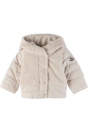 Moncler Baby Pink Jerima Hooded Teddy Down Jacket