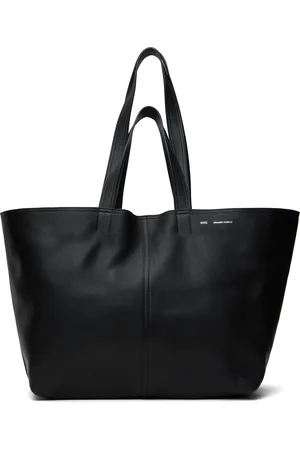 Ami Black Leather Midi Tote
