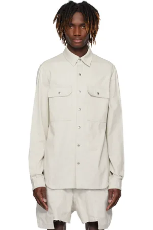 Rick Owens Off-White Hollywood Overshirt Denim Shirt