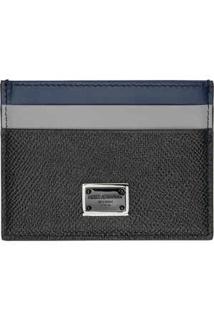 Dolce & Gabbana Black & Blue Dauphine Card Holder