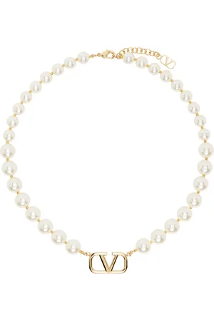 VALENTINO GARAVANI Off-White VLogo Signature Necklace