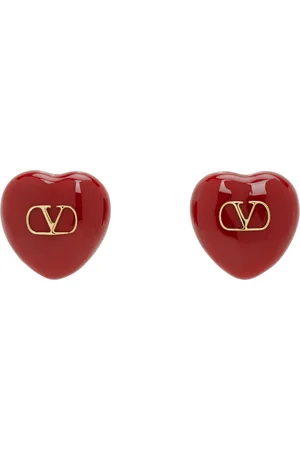 VALENTINO GARAVANI Red Coeur Royal Earrings