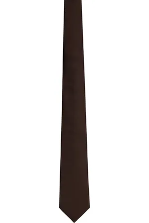 VALENTINO GARAVANI Brown Silk Tie