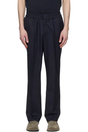 Ami Navy Elasticated Waist Trousers